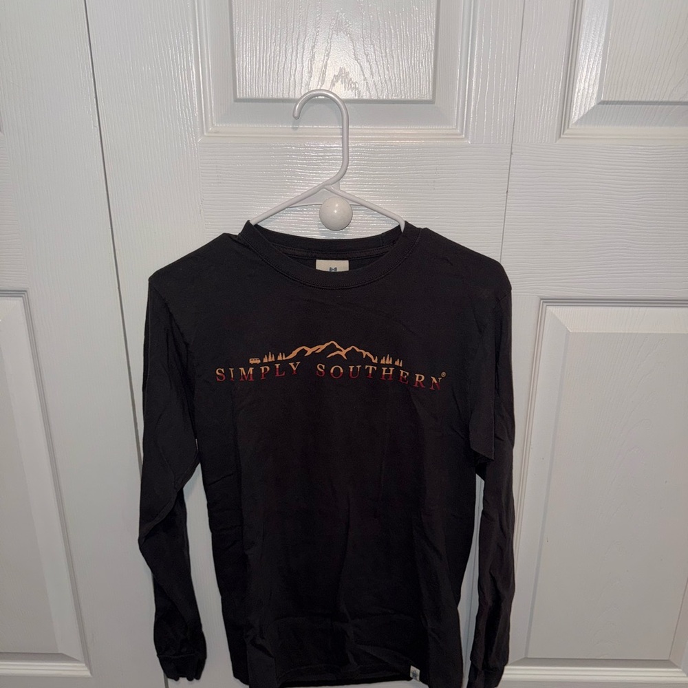 Simply Southern Woman’s Black Long Sleeve Shirt